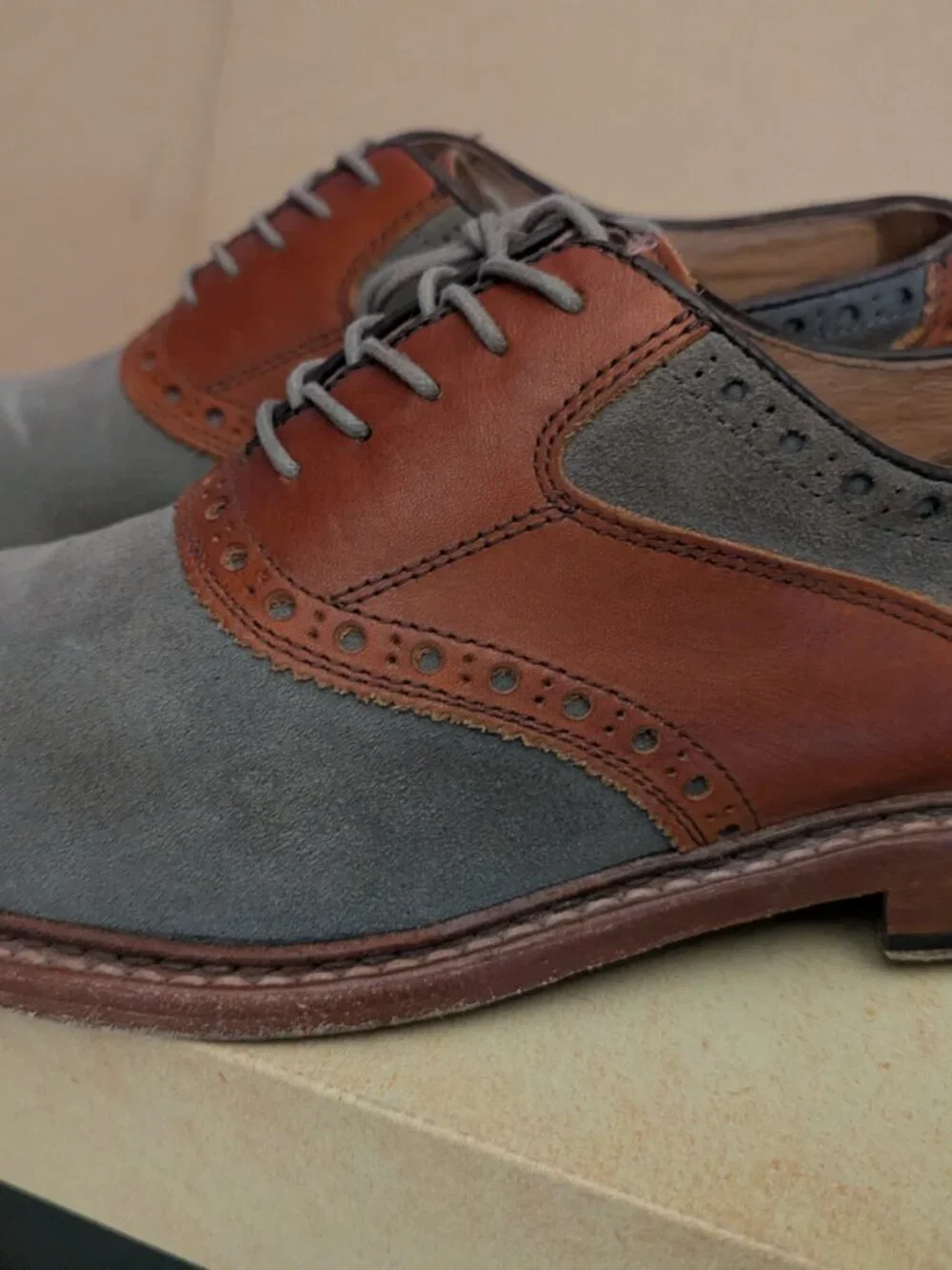 JOHNSTON & MURPHY Mens Oxford Shoes 9.5